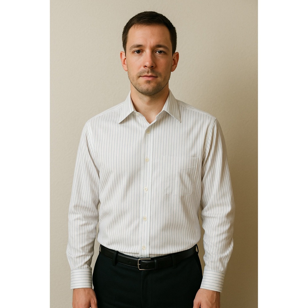 Men's Stacy Adams Striped Dress Shirt, Button Down Shirt,‎ Long Sleeve,